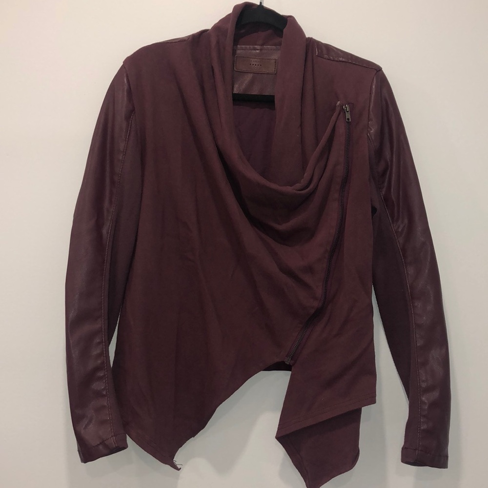 Burgundy Leather Jacket